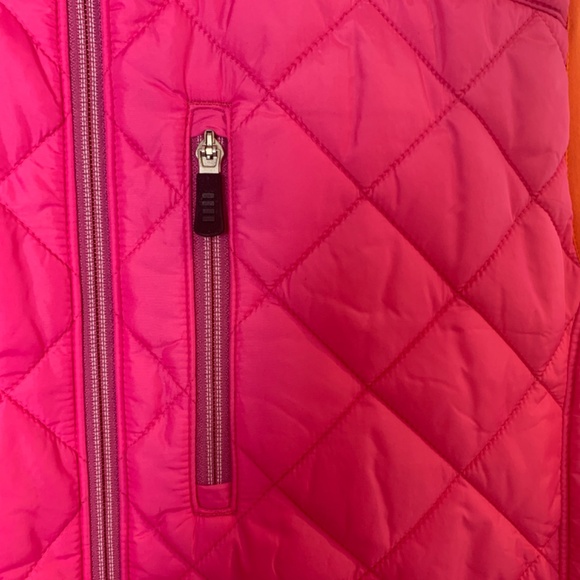 Lands End Quilted Puffer Vest Primaloft Woman XL Pink Outdoor Granola Hiking Ski - Picture 4 of 13